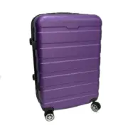 NEW Slimbridge 24 Inch Purple Carry On Travel Luggage Suitcase With TSA Lock