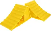 Abaodam Portable Car Wheel Chocks Flat Stoppers for in Garages Parking Spots (Pair)