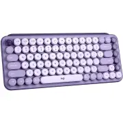 Logitech POP Keys Wireless Mechanical Emoji Keyboard (Cosmos Lavender)