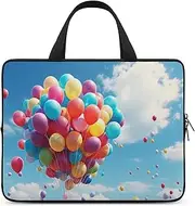 Laptop Case Sleeve Shockproof Computer Carrying Bag Colorful Balloons Laptop Bag Tote Lightweight Notebook Case Cover Traveling Briefcase Handle Bags for Travel Business 17inch
