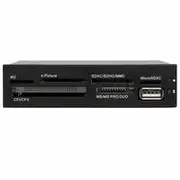 StarTech 2.5" Front Bay USB Memory Card Reader - 35FCREADBK3