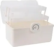 HONMEET Handheld Medicine Organizer Box Capacity Medical Storage Case for Home Office Durable Portable First Aid Kit with Handle Essential Household Medication
