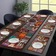 Dining Table Patchwork Decorative Table Cloth Runner Wedding Reception Table Mat