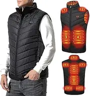 [QLXYYFC] Heated Vest Electric Heating Coat Heated Jacket Man/Woman Battery not Included 11 Heating Zones Which Heats Fast 3 Temperature Settings