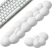 Cloud Wrist Rest Keyboard Cloud Mouse Pad Wrist Rest Comfortable and Soft, Relieve The Pain of Long-Term Keyboard Typing,Ergonomic Keyboard Holder,for Office Home School Comfortable Typing & Working