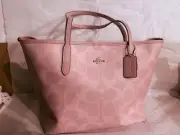 Coach large tote bag in pink new with tags