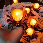 Led Spider Ornament Shape Candle Light Halloween Tealights Realistic Flameless