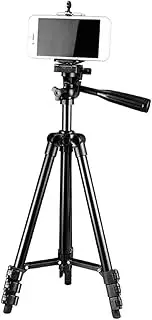 SEWACC 1pc Aluminum Alloy Mobile Broadcast Tripod Stand for Cameras and Phones Height Flat Holder Rack for Streaming and Photography for Friends and Family Black