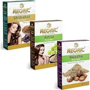 reetha amla shikakai powder |reetha amla shikakai powder for hair |aritha powder |soap nuts for hair |sapindus nuts |amla powder |indian gooseberry powder |shikakai powder(300g, Pack of 3)