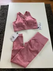 NWT Gymshark Adapt Camo Set Pink, Leggings Sports Bra Small S