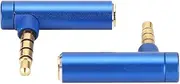 2PCS 3.5mm Headphone L Shape Male to Female Plug, Gold Plated Right Angle Adapter, Replacement Phone Jack (#3)