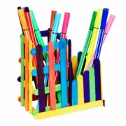 100/ 200/ 300 pc Rainbow Craft Sticks Coloured Paddle Pop Stick 11.5cm x 1cm