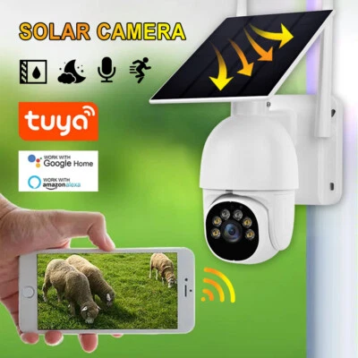 1080P HD Solar WIFI camera two-way intercom 360°wireless surveillance camera