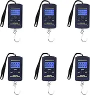 Mellisso 6X Portable Plastic Electric Digital Hanging Scale with Hook Tool Fishing Luggage Different Units Conversions