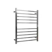 HOTWIRE Hotwire Heated Towel Rail - Square Bar (H900mmxW700mm) with Timer - Chrome