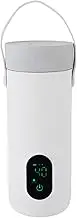 Jectse Travel Electric Kettle, 350ml Portable Small Mini Coffee Kettle with USB Cable, Constant Temperature, Stainless Steel Personal Hot Water Boiler