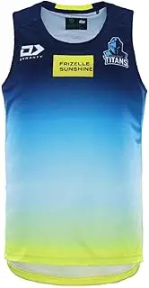 [Elite Sport Online] NRL 2024 Coaches Singlet - Gold Coast Titans - Adult - Mens