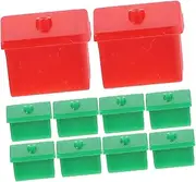 HONMEET 2 Sets Chess Pieces Replacement Houses Mini House Figurines City Buildings Houses Mini Houses Green Small House and Red Pawns Victory Game Props Games Plastic