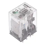 HH54P DC12V Coil DPDT 14Pins Green Light Electromagnetic Power Relay