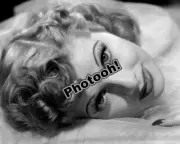 Lucille Ball Lying On Silk Celebrity B&W REPRINT RP #6544