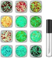 Face and Body Glitter - Long-Lasting Luminous Hair Glitter - Portable Carnivals Supplies, Festive Makeup with Quick Drying Glue for Nightclub