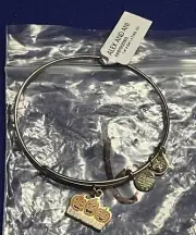 Alex And Ani Halloween Lets Get Lit Jack-O-Lanterns Bangle Bracelet Shiny Gold