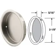 Prime-Line 2-1/8 In. Closet Finger Door Pull (2 Count) N 7209 PRIME-LINE N 7209