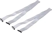 uxcell 2 Pcs IDC Flat Ribbon Cable, 2.54mm Pitch 38mm Width 100cm Long 30 Pin FC to FC Flat Ribbon Connector Jumper Wire for PC, LED Displays