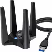 AX1800 USB 3.0 WiFi 6 Usb Adapter Dongle for PC Dual Band Support Windows 11/10