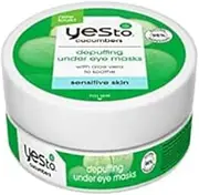Yes To Soothing Depuffing Under Eye Masks for Sensitive Skin, Cucumber 8 Count