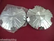 Asanti Wheels Chrome Custom Wheel Center Cap # ZEBRA MS-CAP-L112 (2 CAPS) NEW!