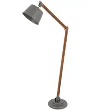 Nuvo Floor Lamp in Metal/Walnut