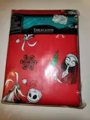Nightmare Before Christmas Tablecloth Red 60 x 84 inches New