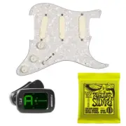 EMG DG20 Ivory DG Prewired Pickguard Pickup Set w/ FREE Tuner+Strings NEW