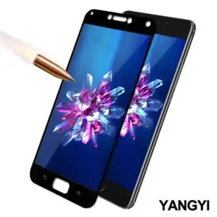 YANGYI揚邑 ASUS ZenFone 4 Max ZC554KL 5.5吋 滿版鋼化玻璃膜弧邊防爆保護貼 ASUS ZenFone 4 Max ZC554KL