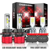 For Ford Flex 2009-2018 6000K LED Headlight Hi/Lo + Fog Light Combo 4X Bulbs (for: Suzuki)