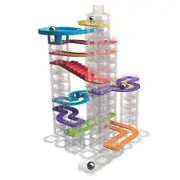 73pc Fat Brain Toy Co Trestle Tracks Marble Run Builder Edition Set Kids Toy 8y+