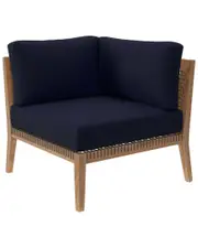 Modway Clearwater Outdoor Patio Teak Wood Corner Chair