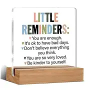 Inspirational Motivational Gifts Little Reminders You are Enough Clear Desk Z-1