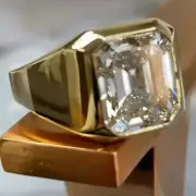 6 CT Emerald Cut Certified Real Moissanite Engagement Ring 14K White Gold Plated