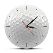 Golf Ball Round Frameless Wall Clock Silent Non Ticking 3d Vision Decorative