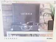 Victrola Journey+ Bluetooth Suitcase Record Player, Black VSC-400SB-BLK-