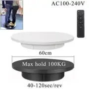 60cm 100kgElectric Turntable 360° Photography Display Stand Remote Control Speed
