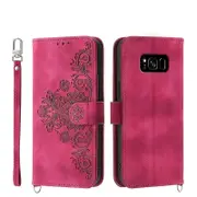 Embossed Leather Phone Case For Samsung Galaxy S8