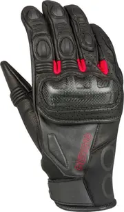 Bering Radial Motorcycle Gloves, black-red, Size 2XL for Men Black Red