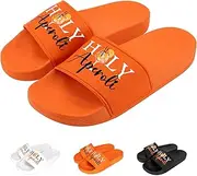 [YYSWSAKY] Aperol Bathing Slippers for Men and Women, Aperol Spritz Slippers, Gift, Non-Slip Comfortable Bathing Shoes, Unisex Slides for Aperol Fans Summer Beach Party