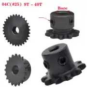 5P 04C 11Tooth Bore 8 (3*1.4)mm 45# Steel Chain Sprocket Roller Chain Sprockets