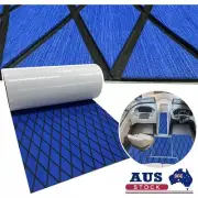 Teak Marine Decking Yacht Nonskid Mat EVA Foam Boat Flooring Blue Diamond Carpet