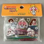 Vintage Movic Sailor Moon SuperS Paperclip Set Mini Stationary Anime Goods Japan