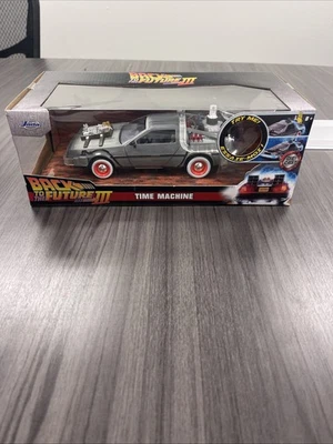 Jada Toys 1:24 Hollywood Rides: Back to the Future III Time Machine Diecast...
